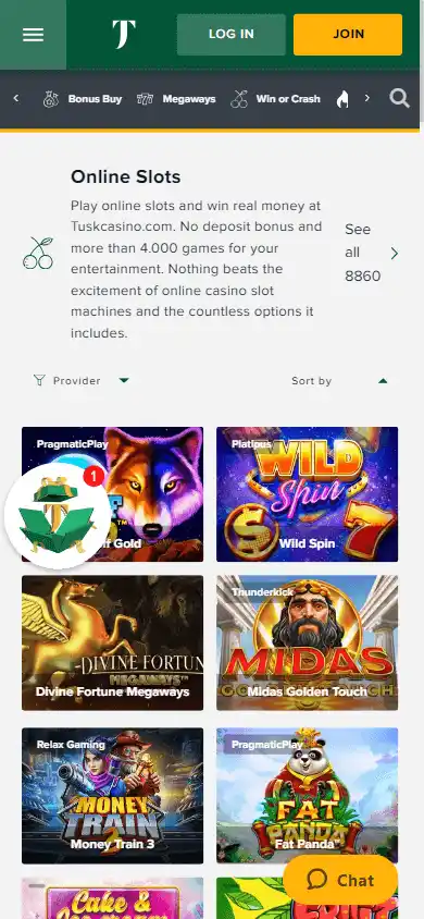 Tusk Casino screenshot 5