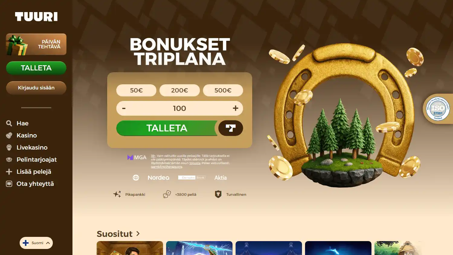 Tuurikasino Casino screenshot 1