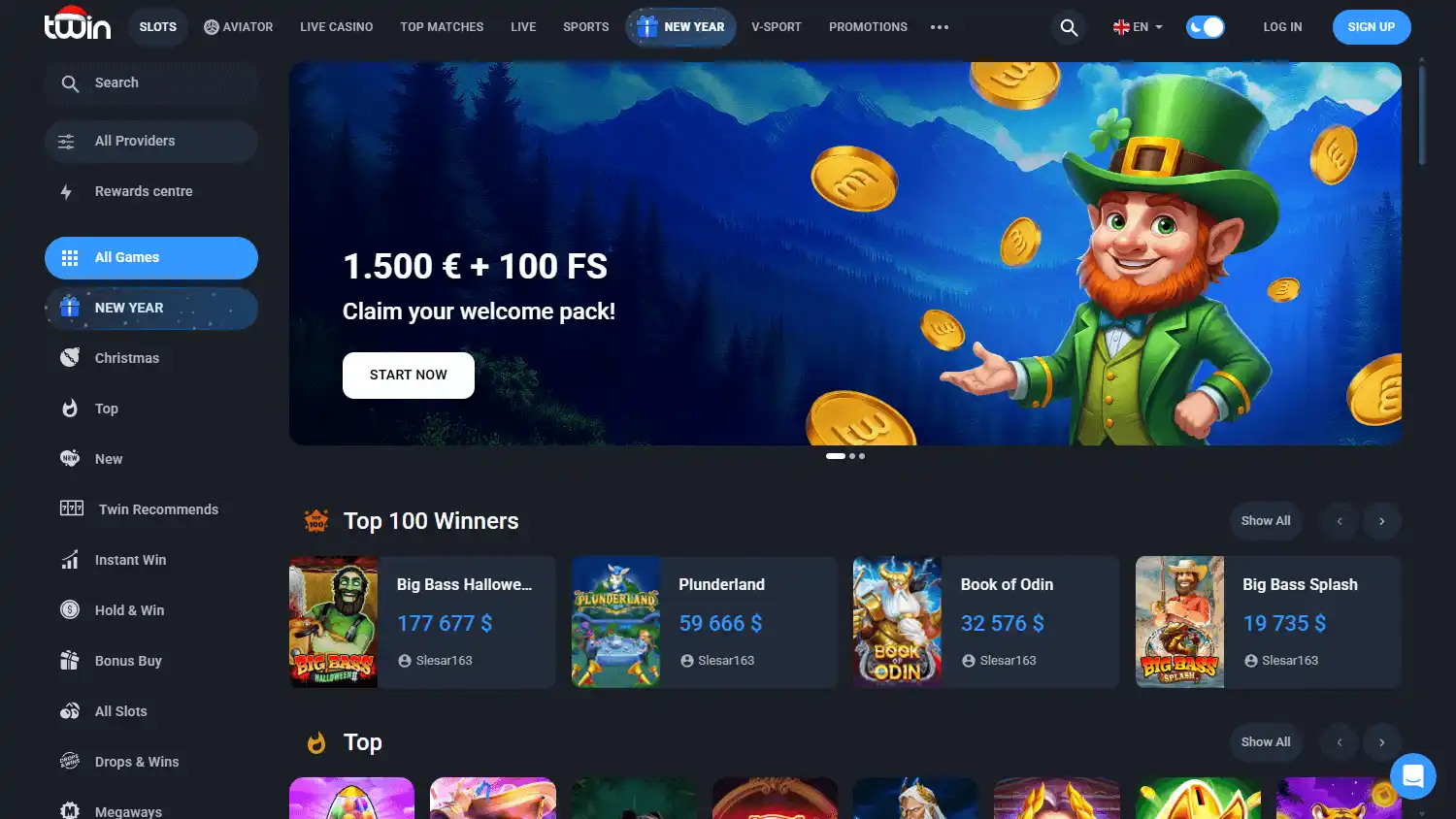 Twin Casino screenshot 1