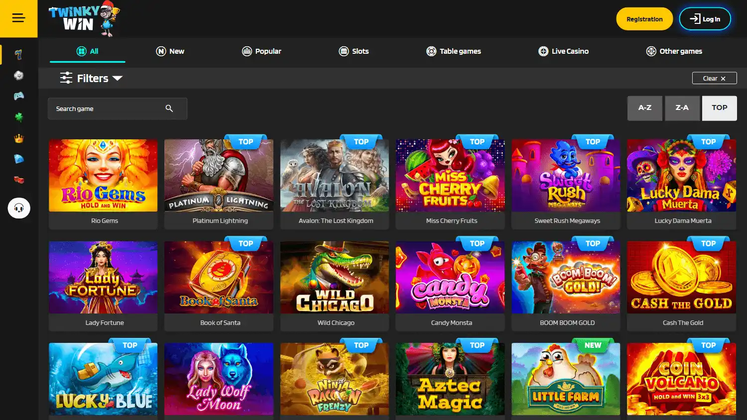 Twinky Win Casino screenshot 2