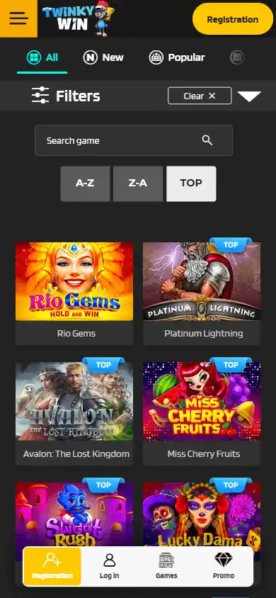 Twinky Win Casino screenshot 5