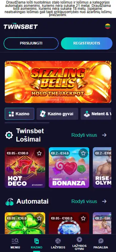 Twinsbet Casino screenshot 4