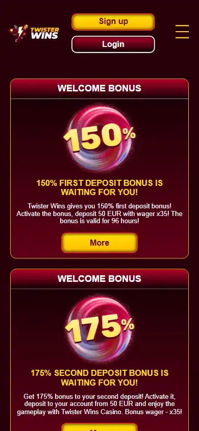 Twisterwins Casino screenshot 5