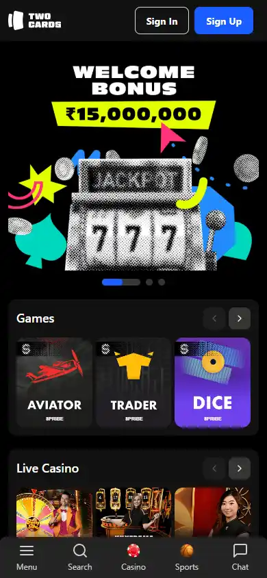 TwoCards Casino screenshot 3