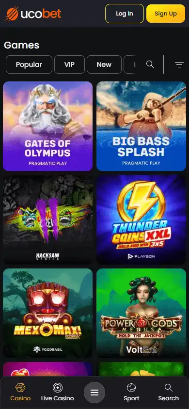 UcoBet Casino screenshot 5