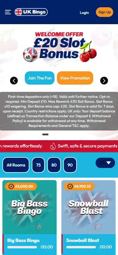 UK Bingo Casino screenshot 4