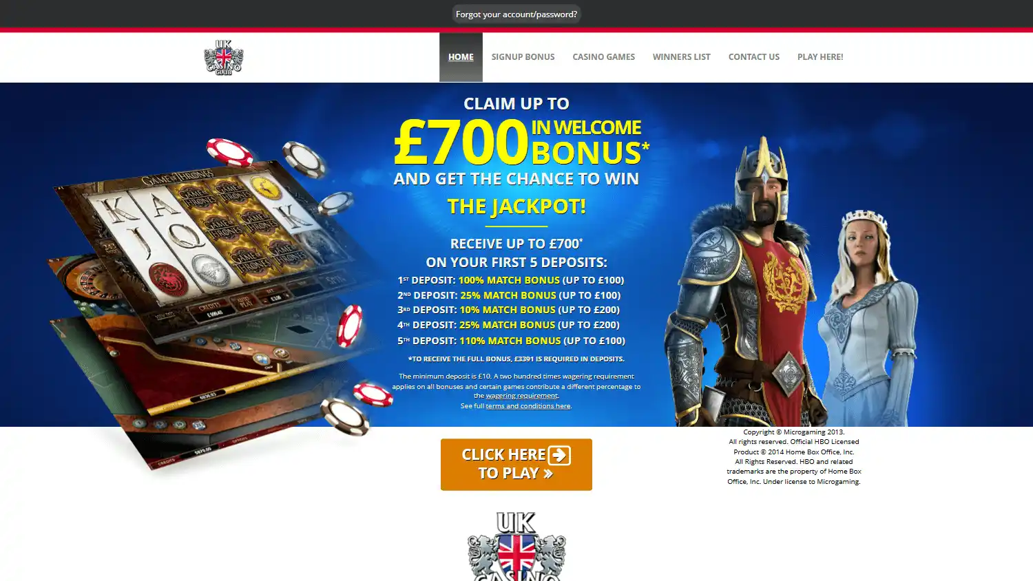 UK Casino Club UK screenshot 1
