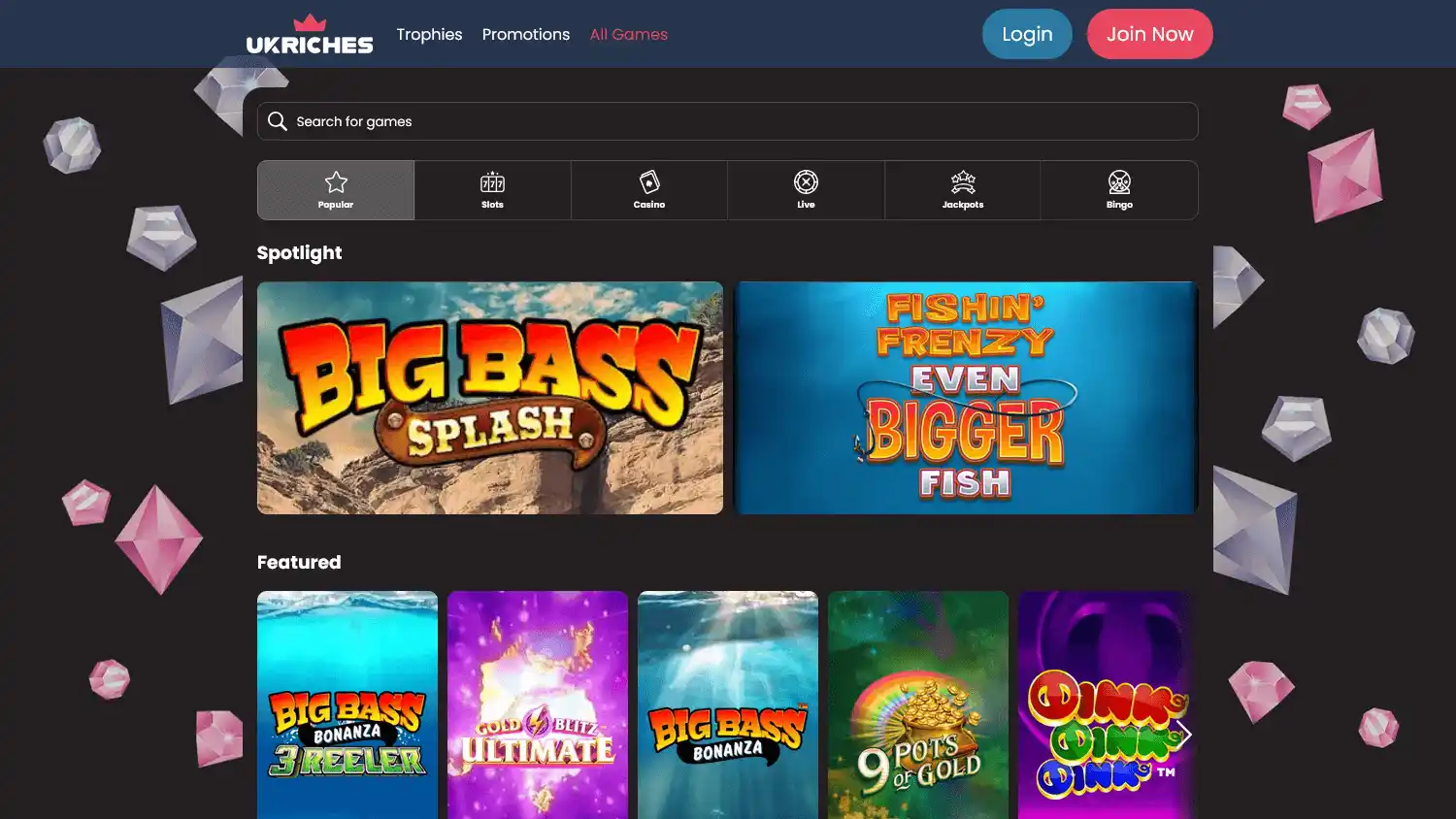 UK Riches Casino screenshot 2