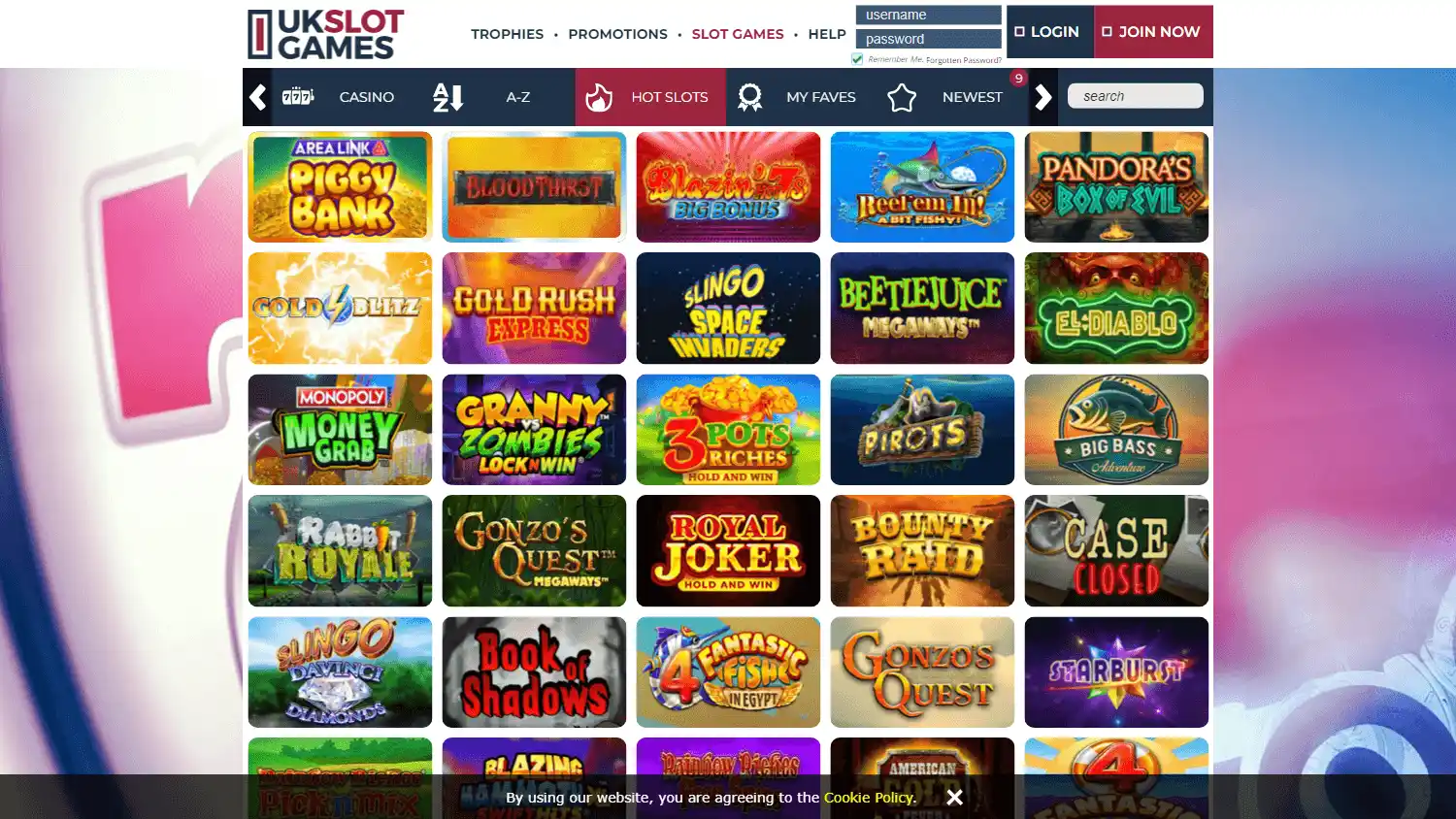 UK Slot Games Casino screenshot 2
