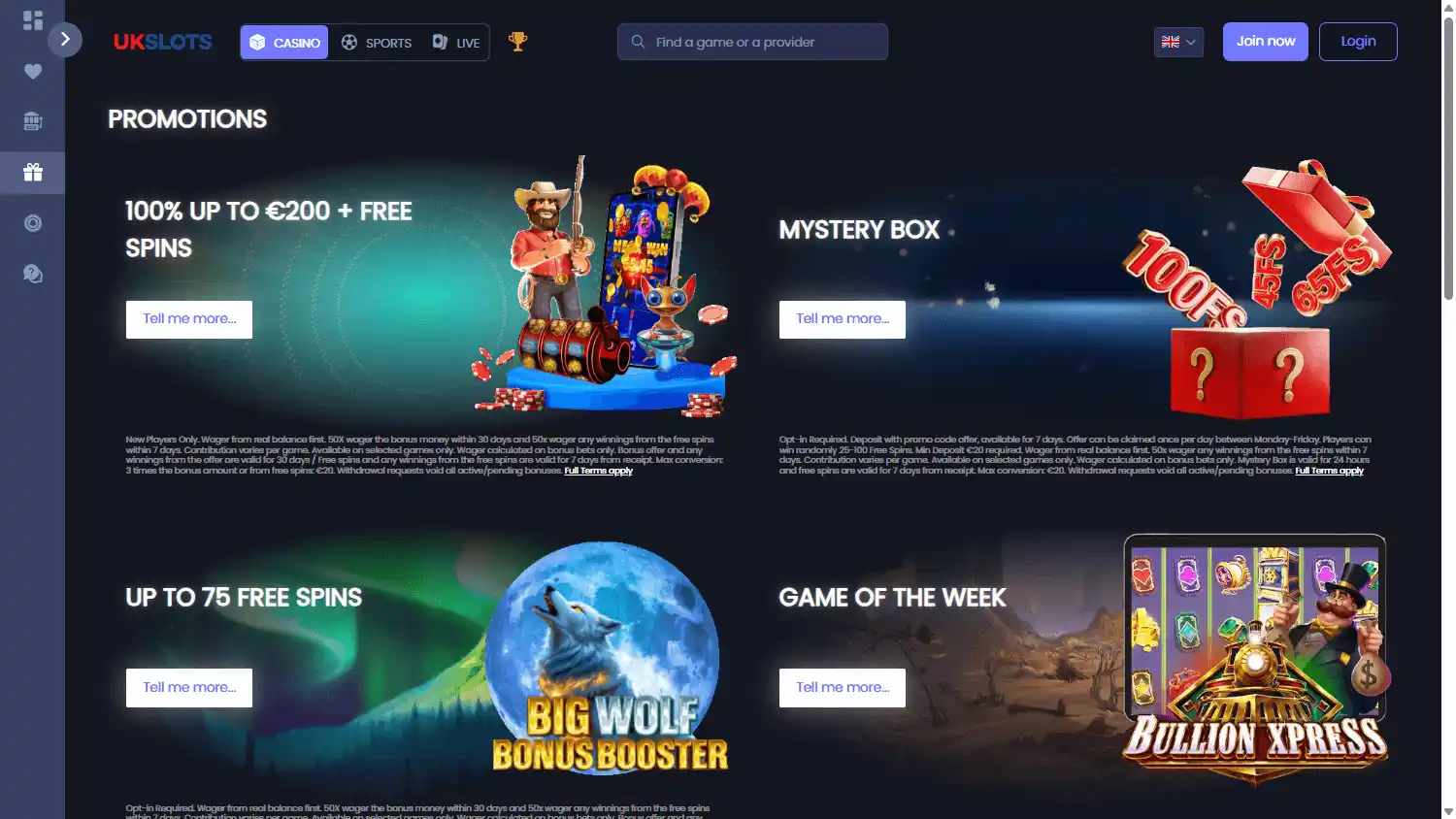 UK Slots Casino screenshot 3