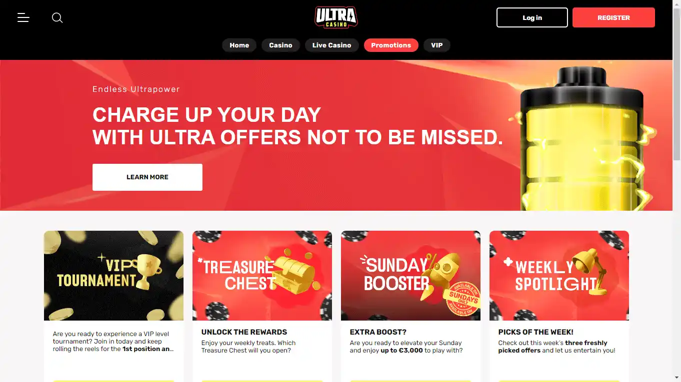 Ultra Casino screenshot 3