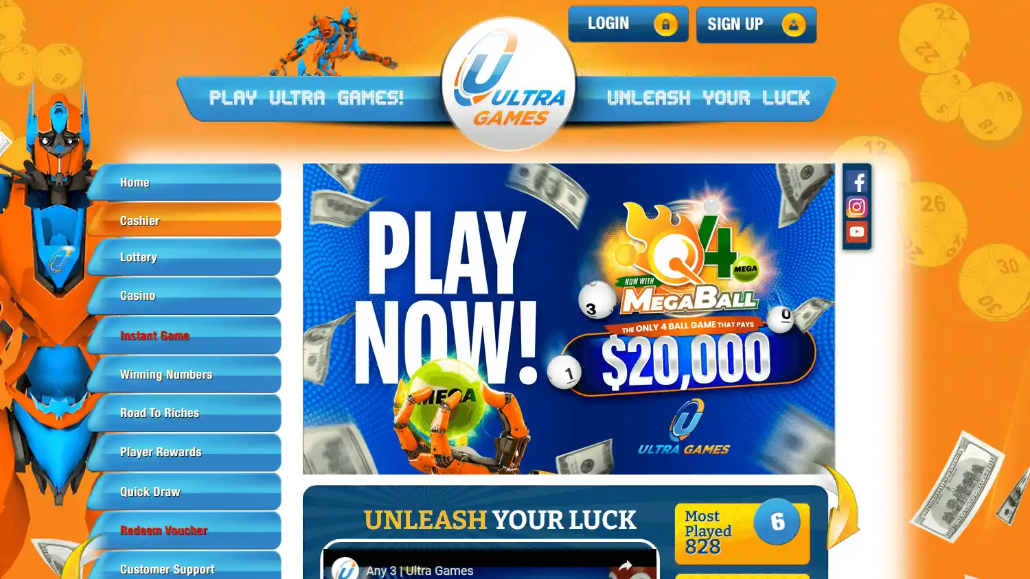 Ultra Games Casino screenshot 1