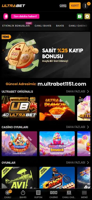 Ultrabet Casino screenshot 4
