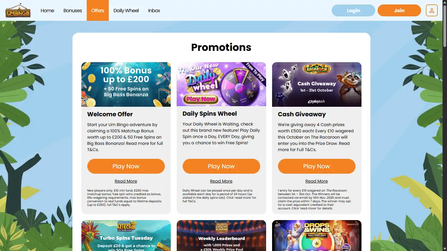 Umbingo Casino screenshot 4
