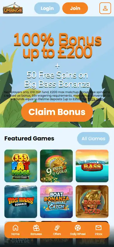 Umbingo Casino screenshot 5