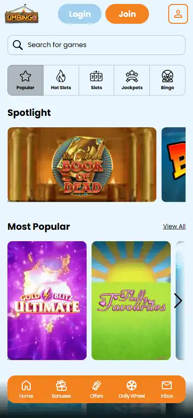 Umbingo Casino screenshot 6
