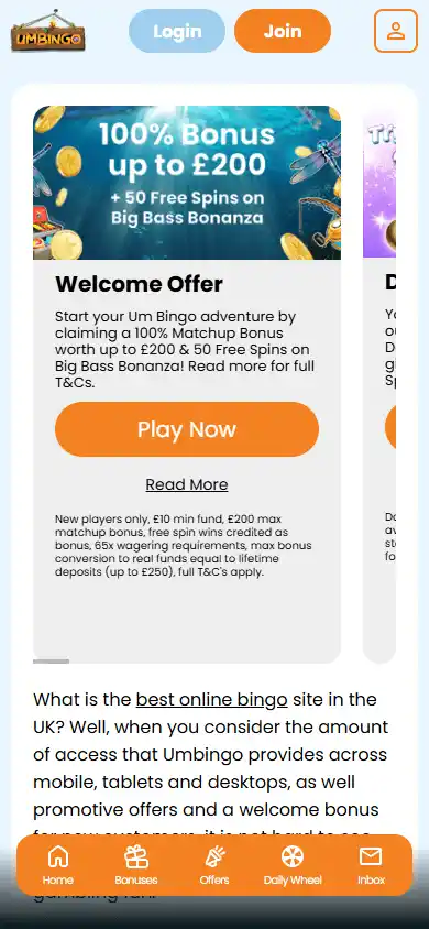 Umbingo Casino screenshot 7