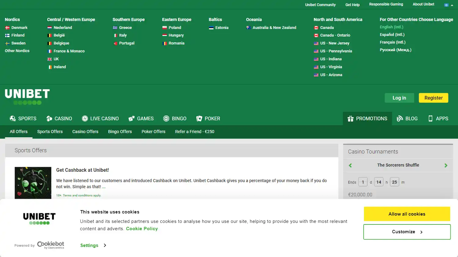 Unibet Casino EE screenshot 4