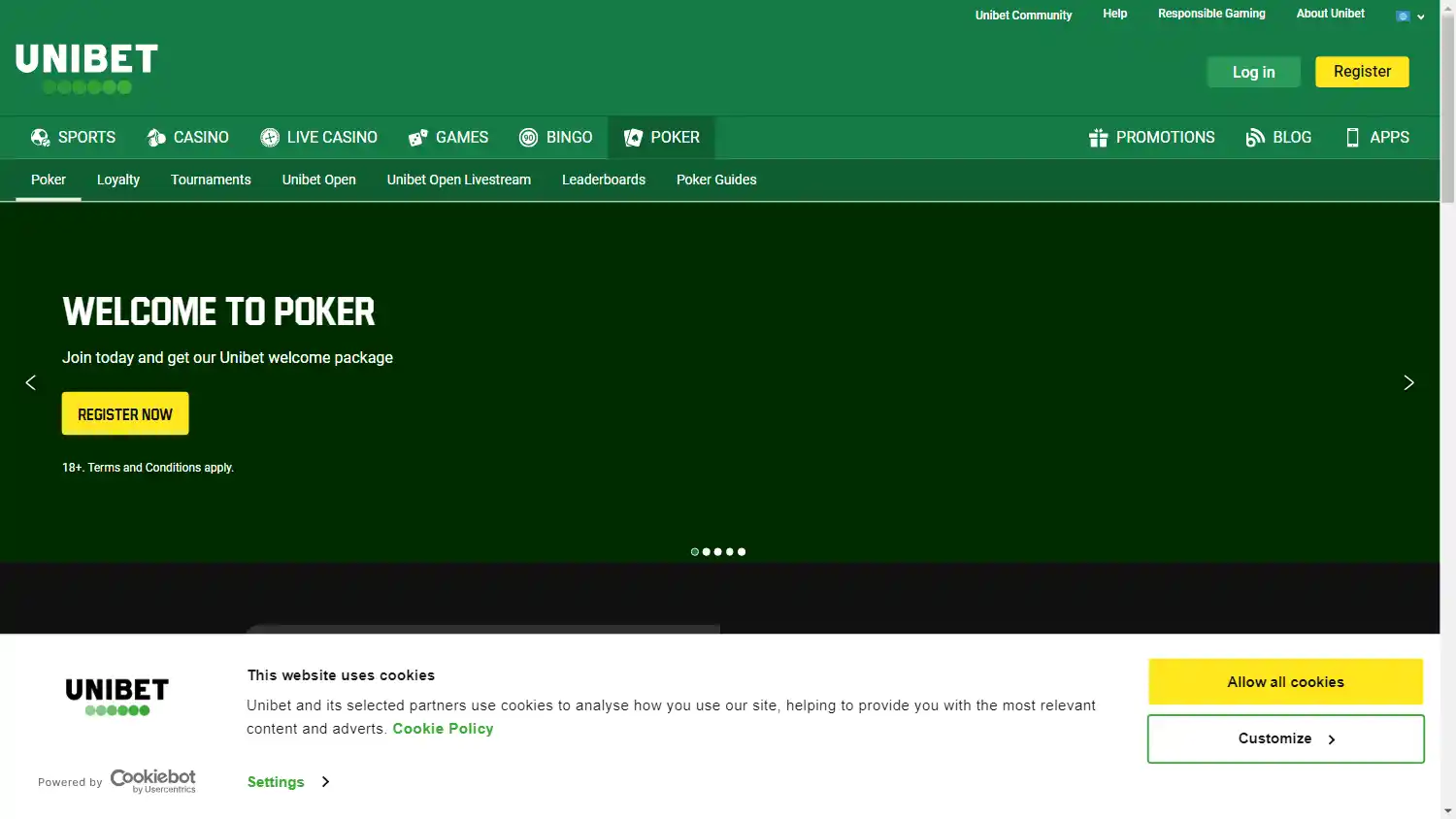 Unibet Casino IE screenshot 2