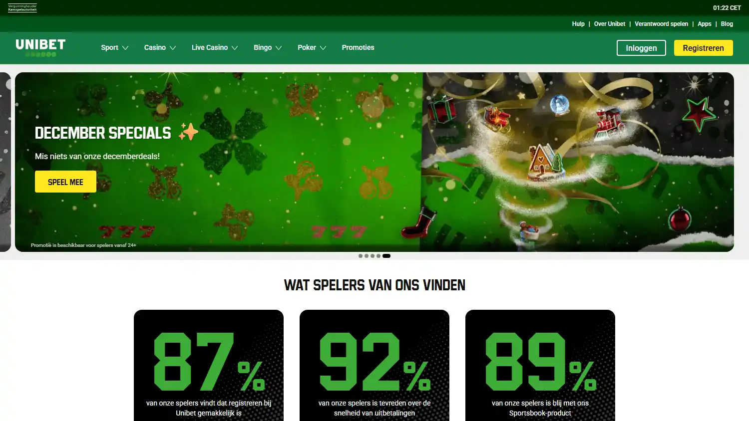 Unibet Casino NL screenshot 1