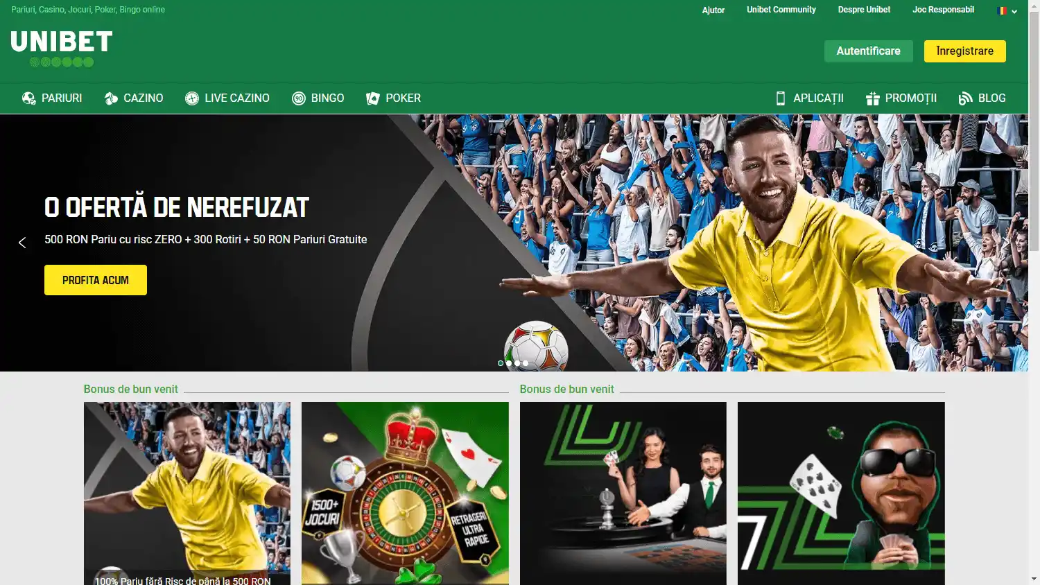 Unibet Casino RO screenshot 1