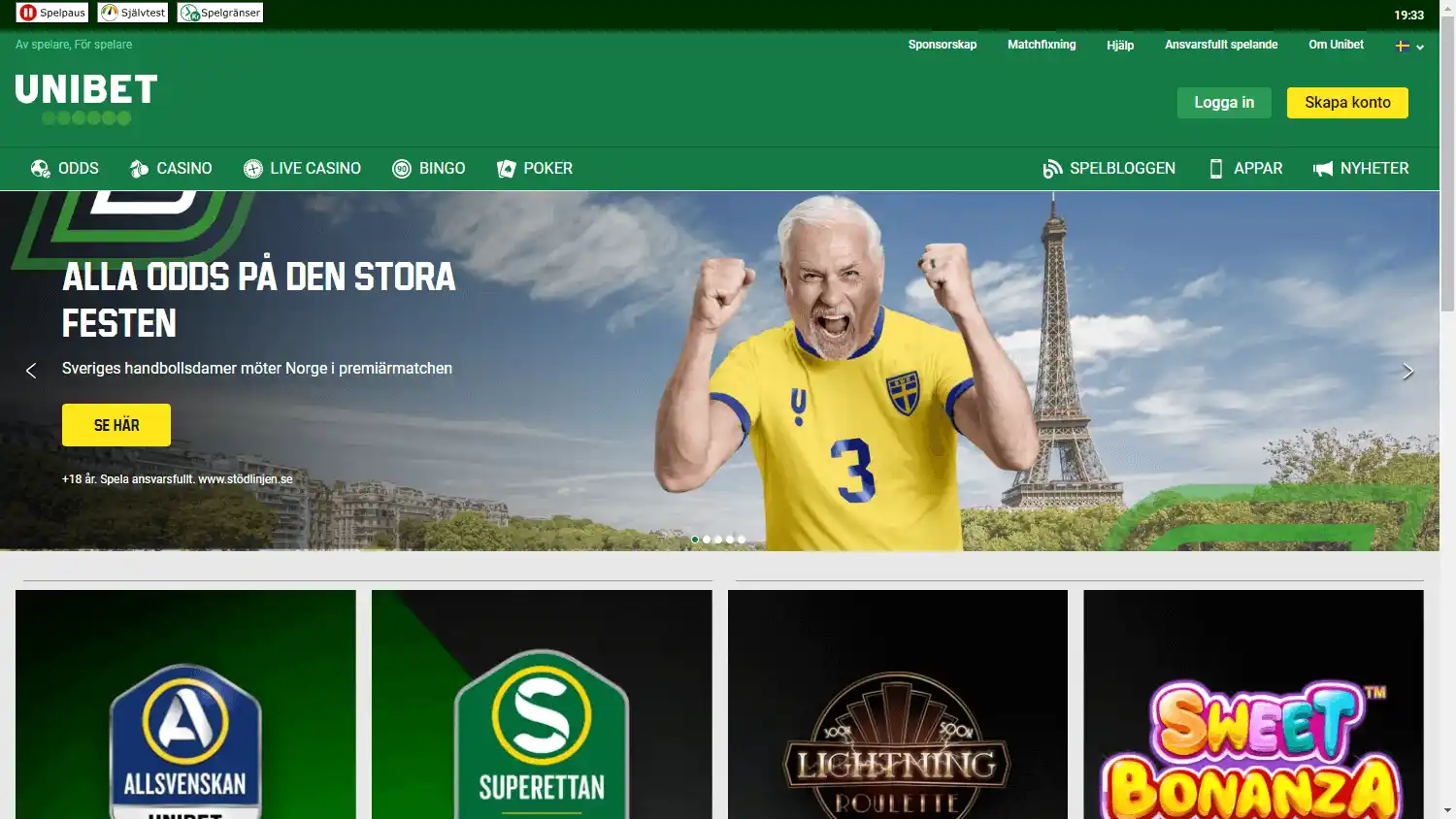 Unibet Casino SE screenshot 1