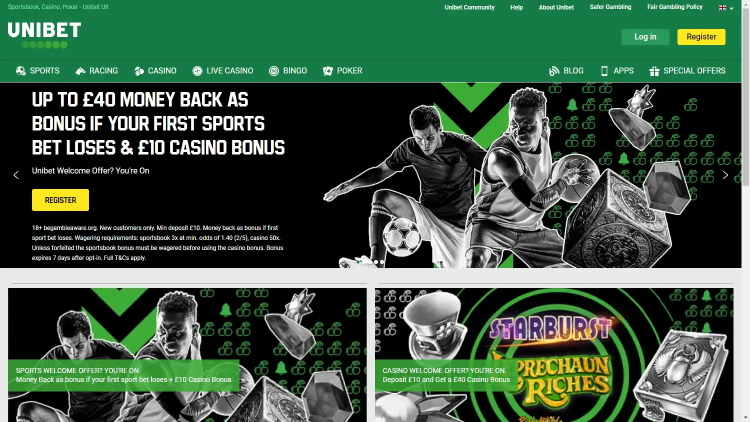 Unibet Casino UK screenshot 1