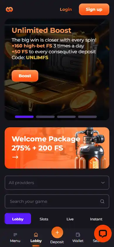 Unlim Casino screenshot 4