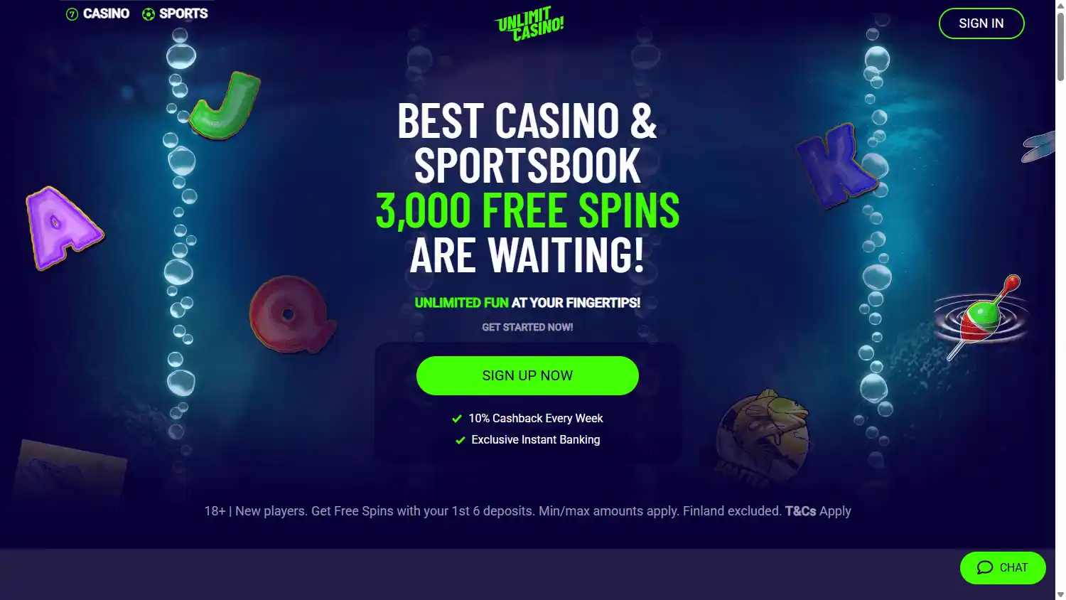 Unlimit Casino screenshot 1