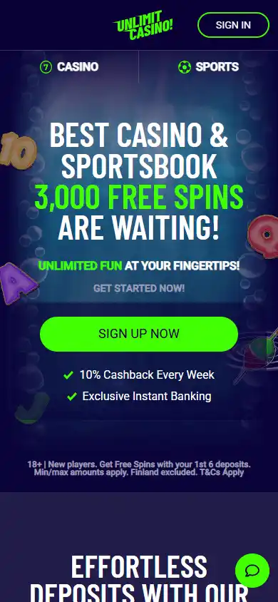 Unlimit Casino screenshot 2