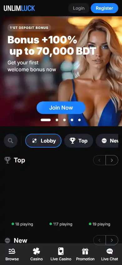 UnlimLuck Casino screenshot 1