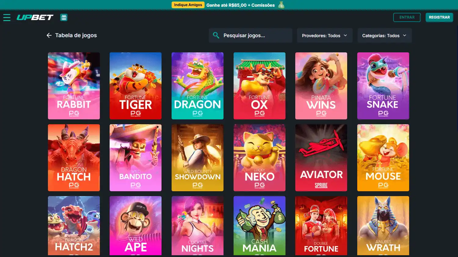 Upbet Casino screenshot 2