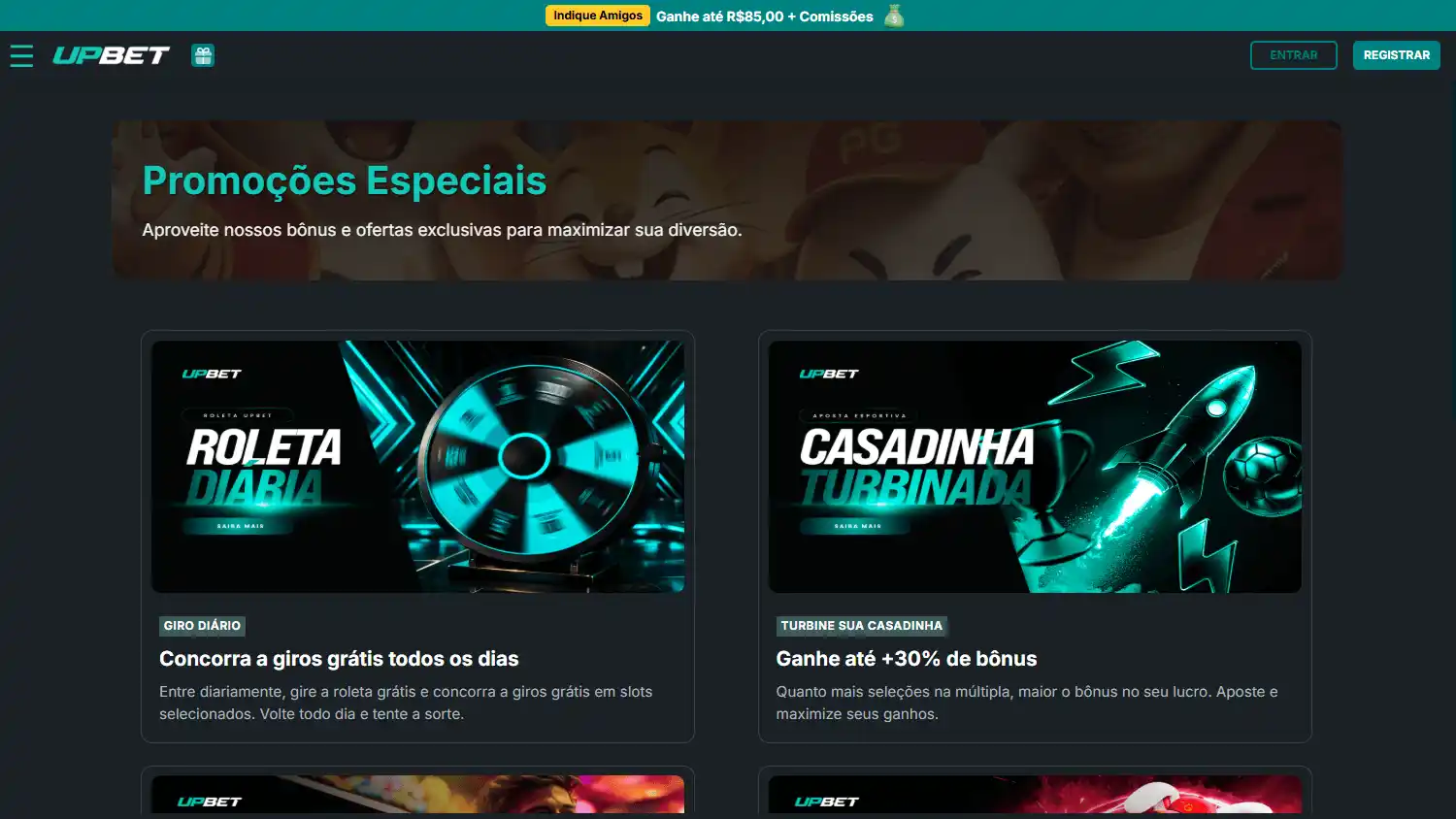 Upbet Casino screenshot 3