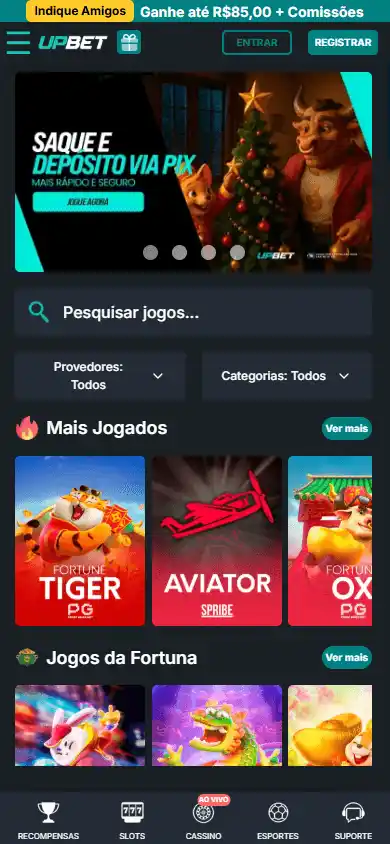 Upbet Casino screenshot 4