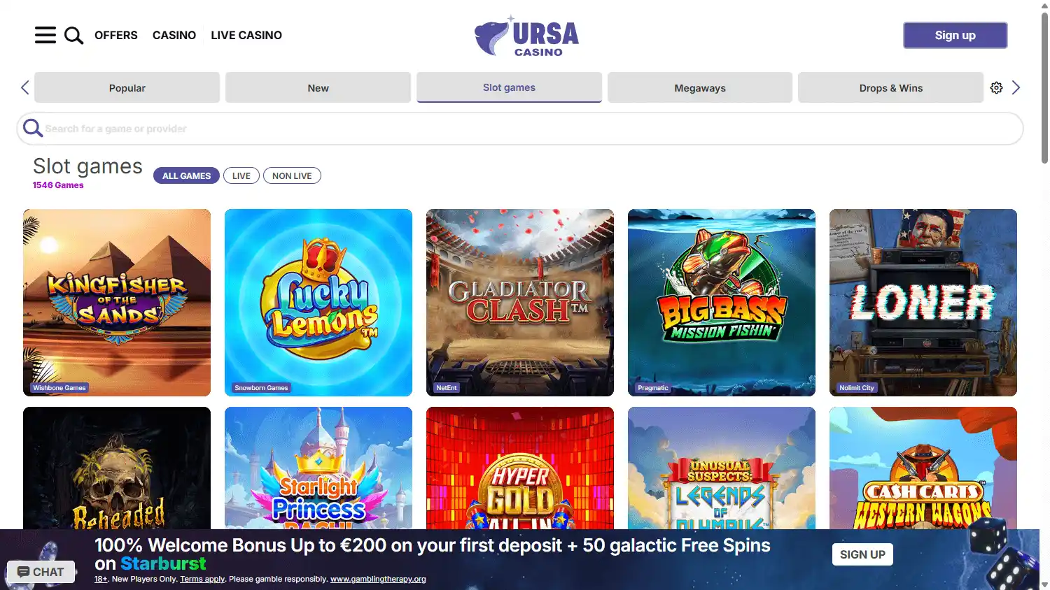 Ursa Casino screenshot 2