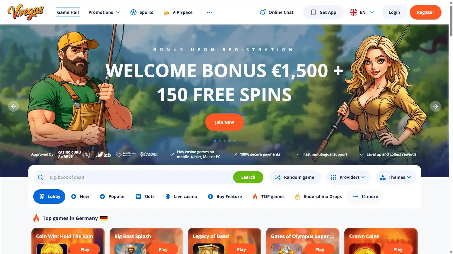 V.Vegas Casino screenshot 1