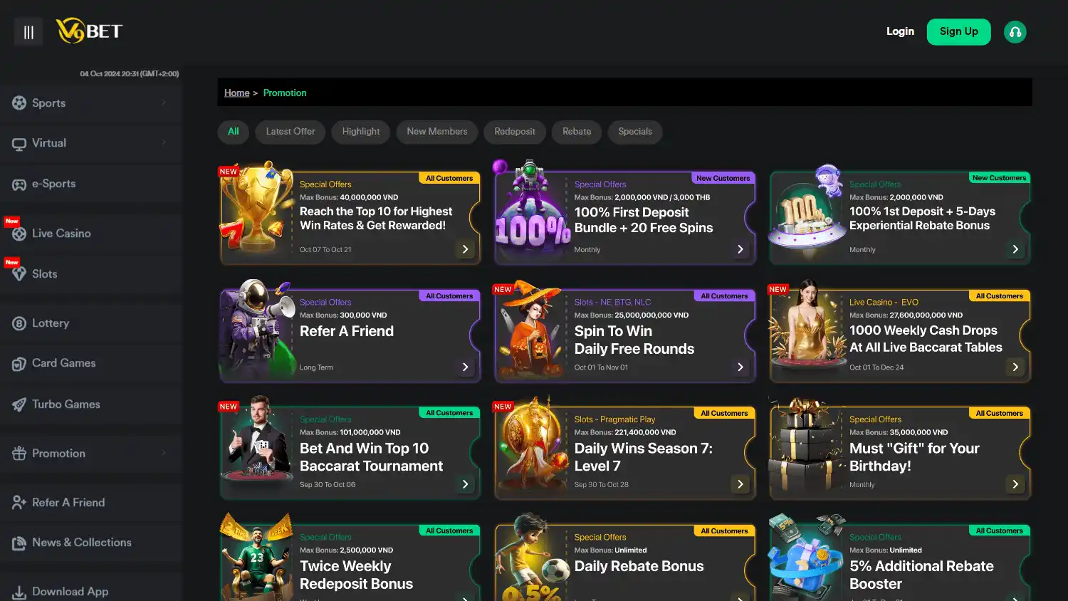 V9BET Casino screenshot 2