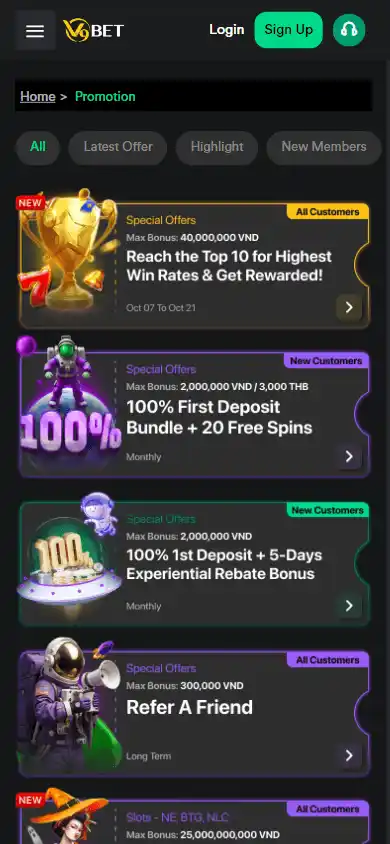 V9BET Casino screenshot 4