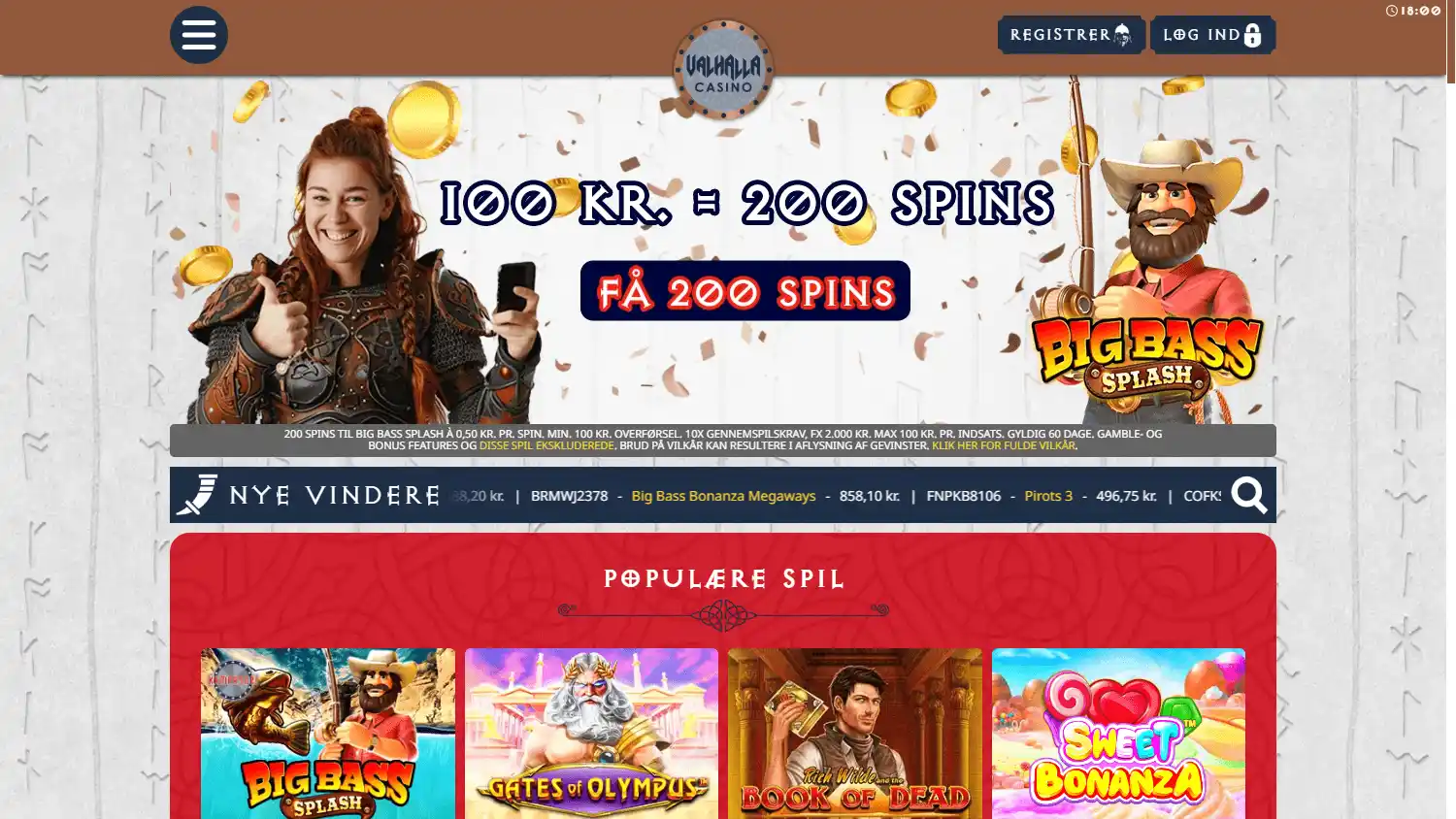 Valhalla Casino screenshot 1