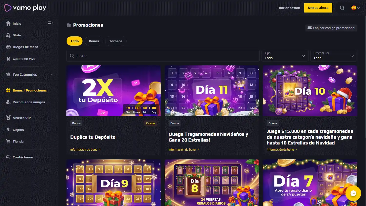 Vamo Play Casino screenshot 3