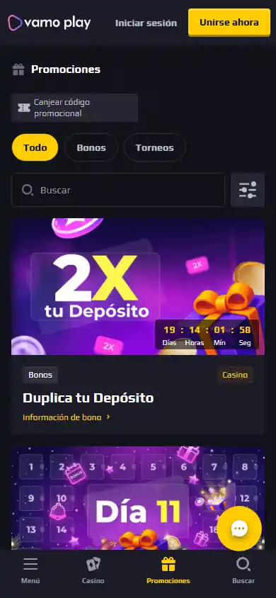 Vamo Play Casino screenshot 6