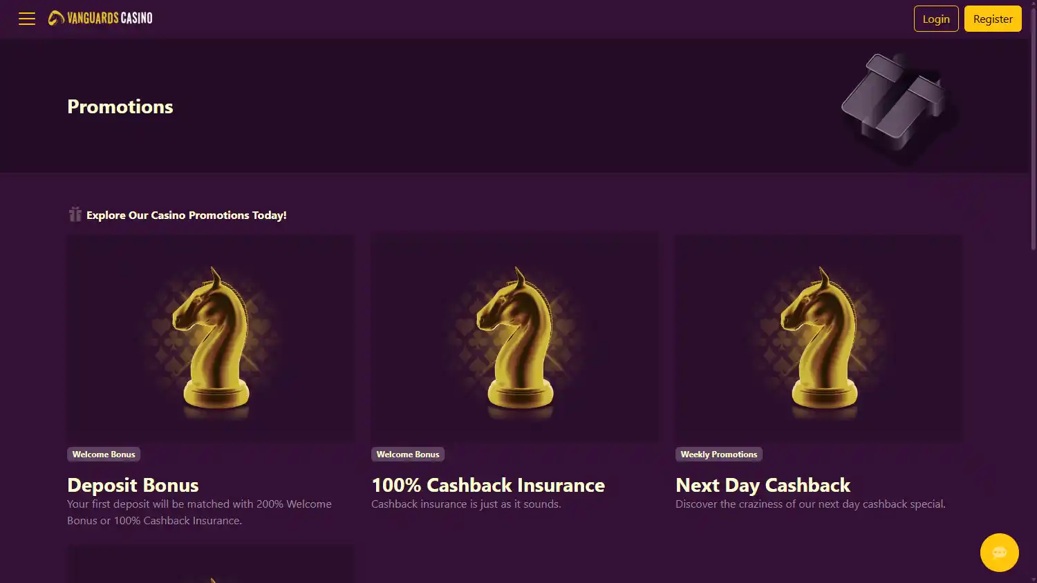 Vanguards Casino screenshot 3