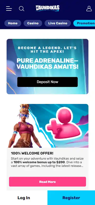 Vauhdikas Casino screenshot 6