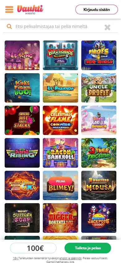 Vauhti Casino screenshot 5