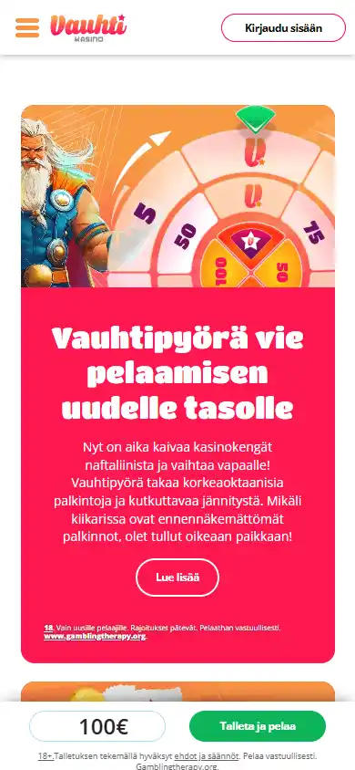 Vauhti Casino screenshot 6