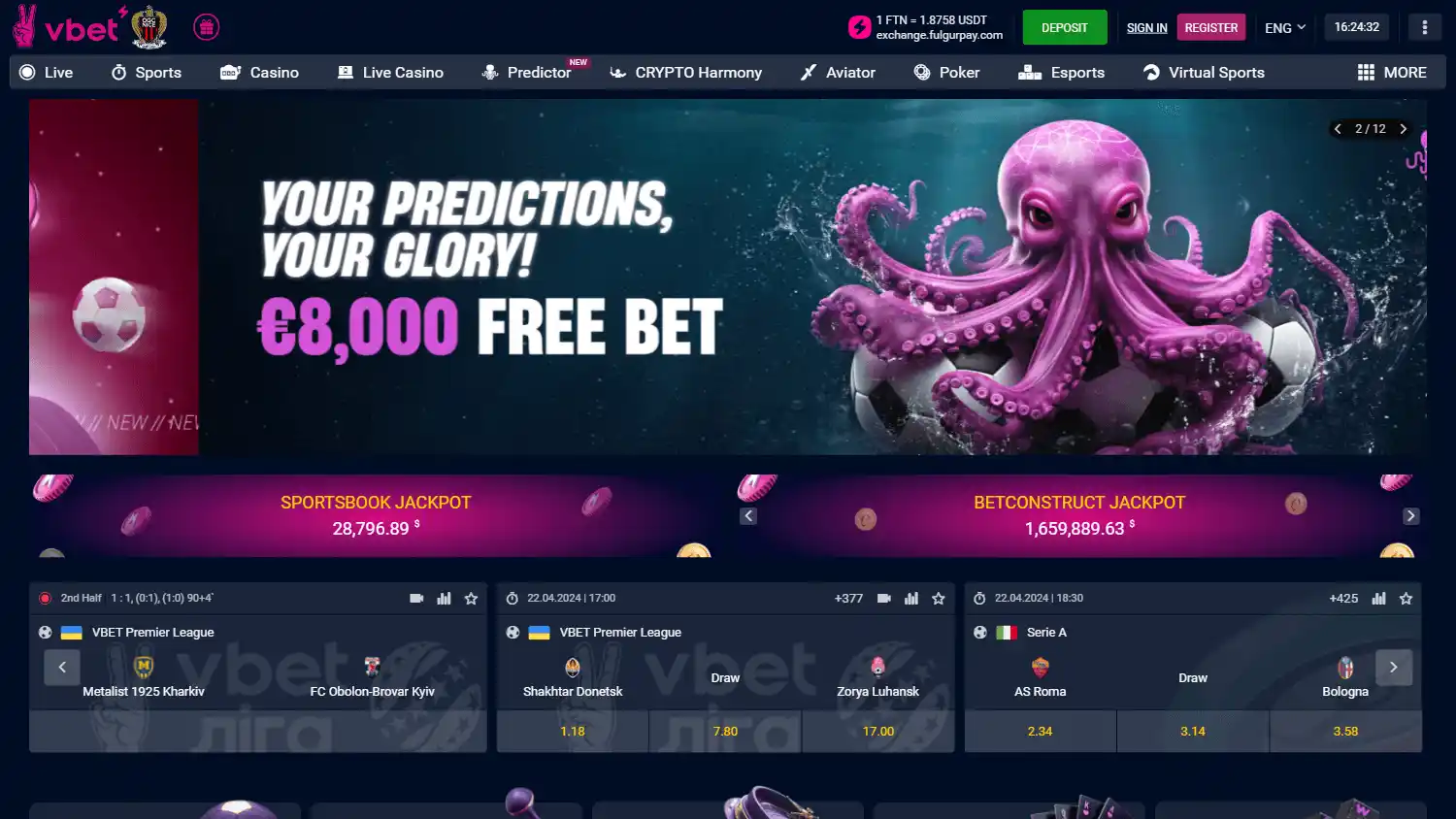 Vbet Casino screenshot 2