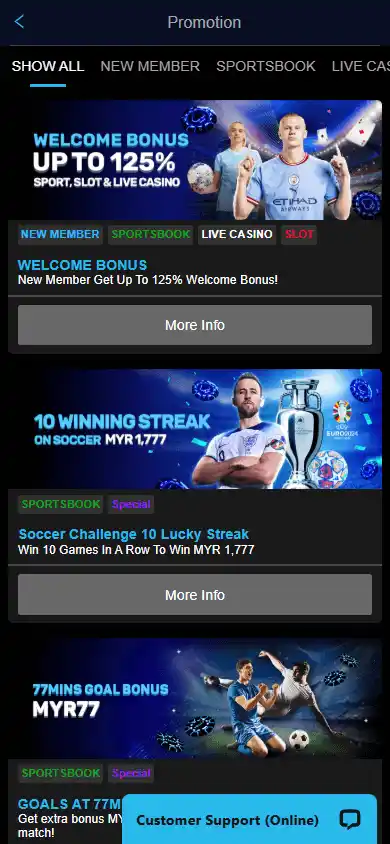 Vega77 Casino screenshot 6