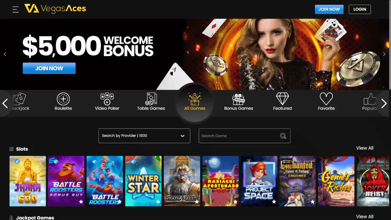 Vegas Aces Casino screenshot 1