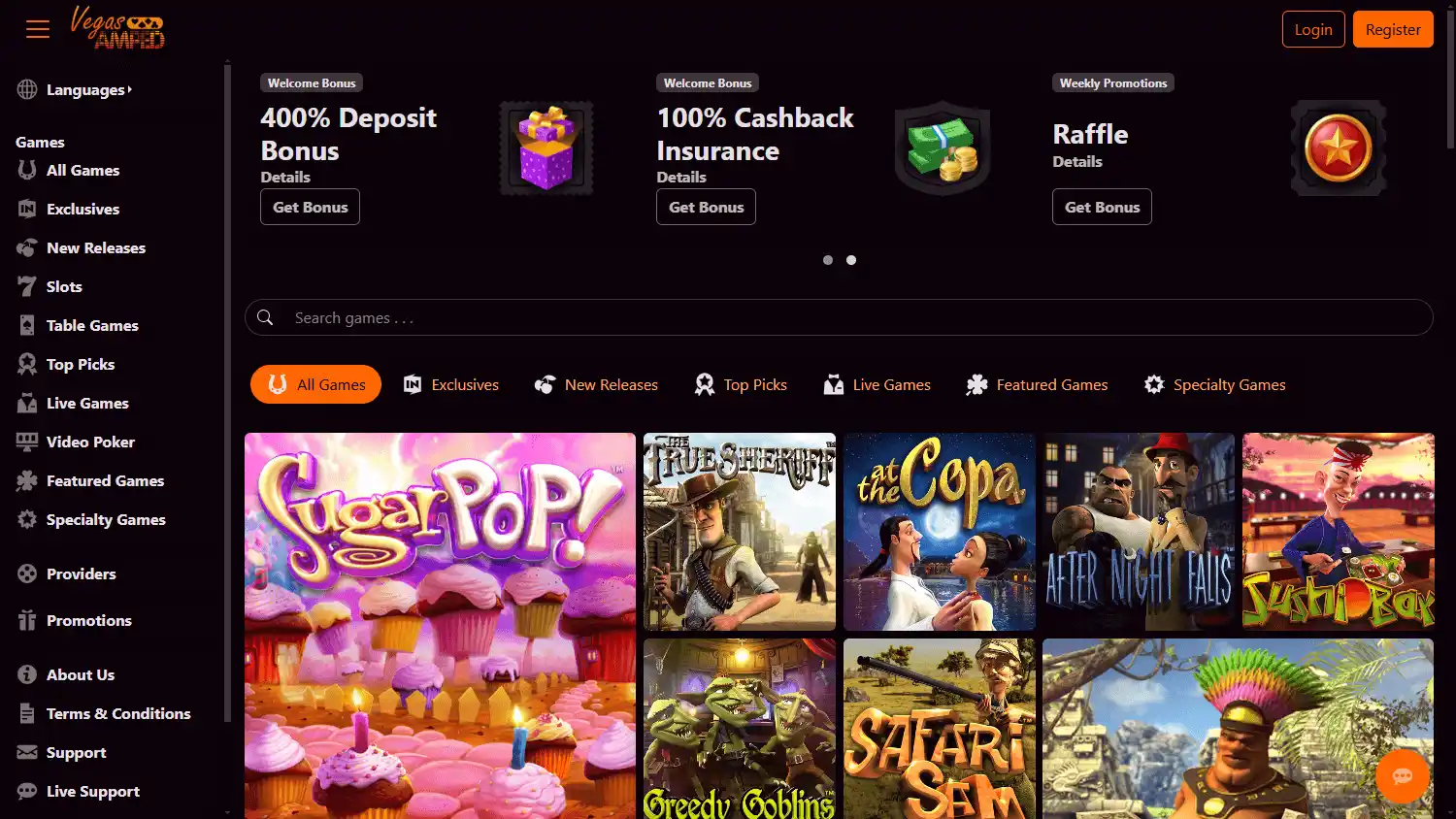 Vegas Amped Casino screenshot 1
