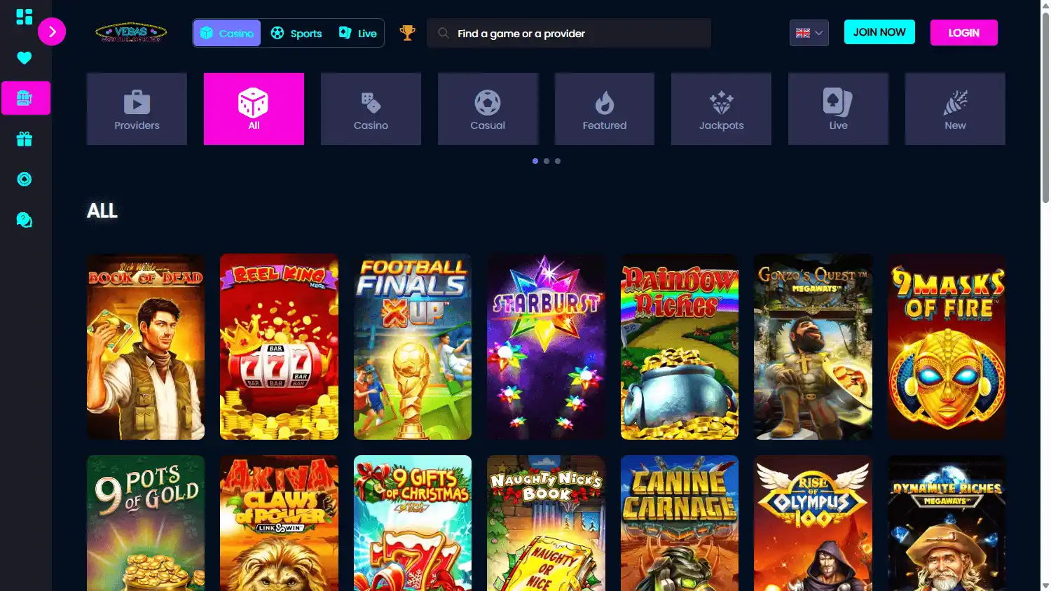 Vegas Mobile Casino screenshot 2